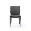 HomeStock 34 in.  White Faux Leather Dining Chair Set of 2 for a Elegant Addition to elevated dining style - 2 of 3