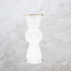 Classic Touch Narrow Pitcher with Gold Rim, 10"H - 3 of 3