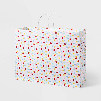 White Dot Medium Gift Bag - Spritz™ : Target