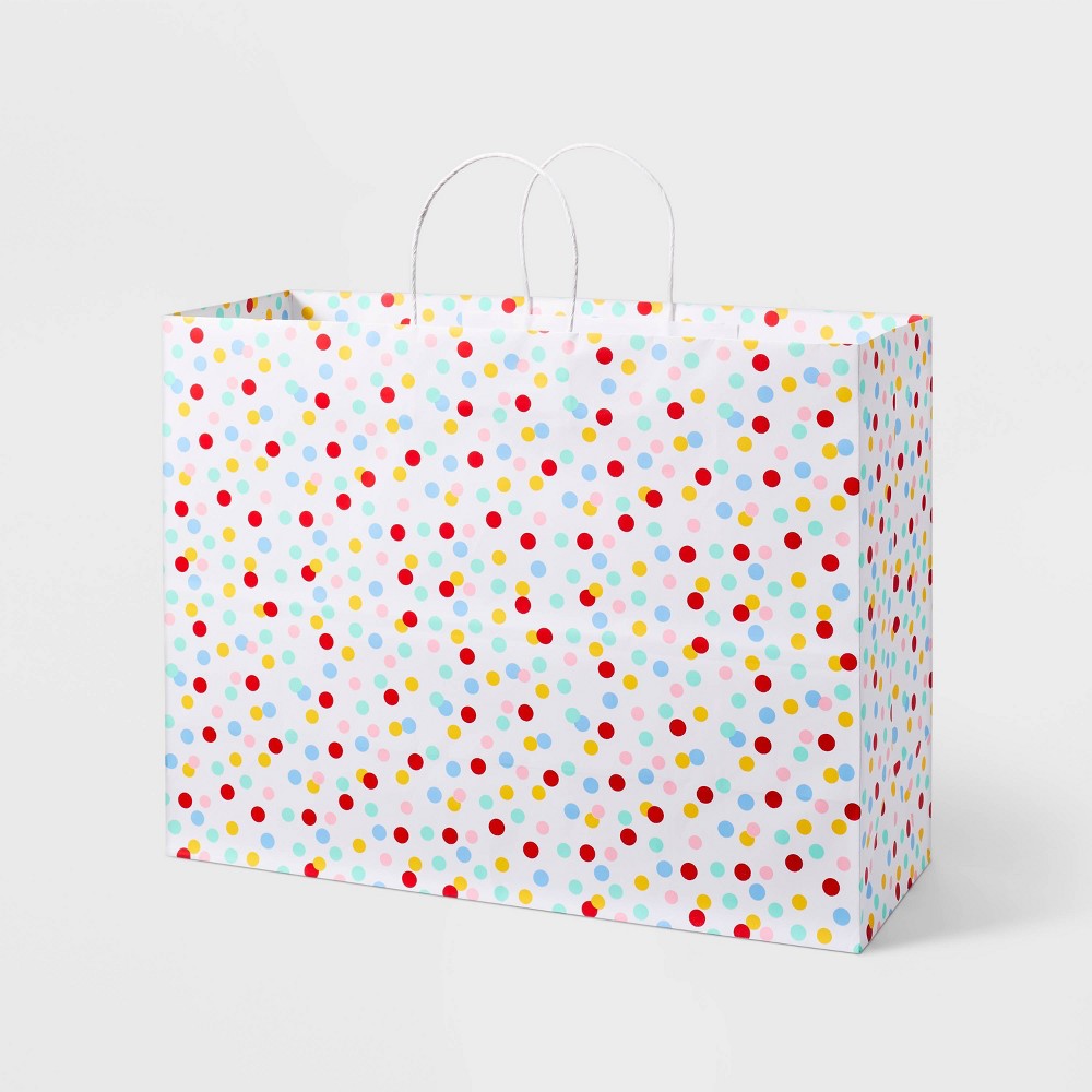 Photos - Other Souvenirs White Dot Medium Gift Bag - Spritz™
