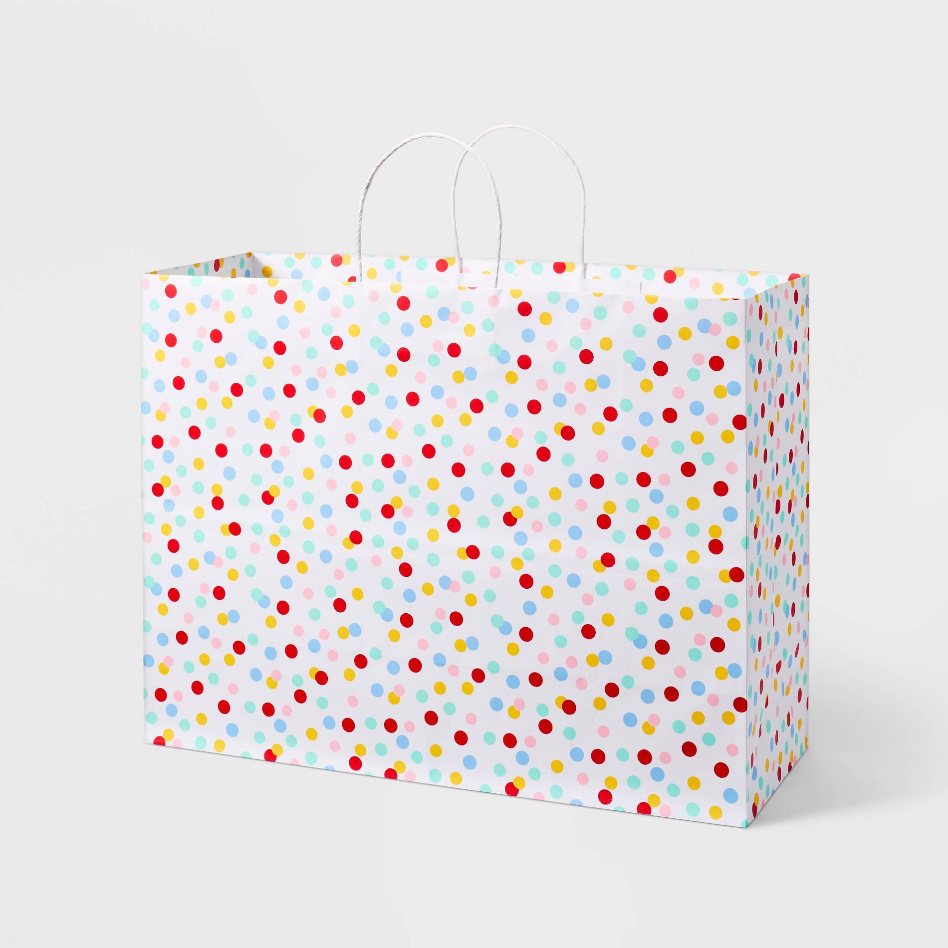 Large Polka Dot Gift Bag White - Spritz™
