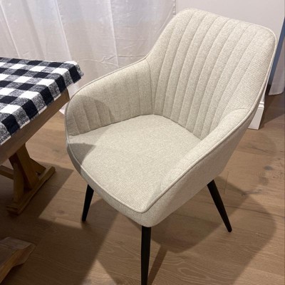 Maye Boucle Chair Set Of 2,upholstered Dining Chair With King Louis Back  And Natural Wood Legs,18 Wide Upholstered Seat And Back-the Pop Maison :  Target