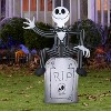 Gemmy Airblown Inflatable Jack Skellington on Tombstone Disney, 3.5 ft Tall, Multicolored - 2 of 4