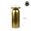 JONATHAN Y Miles Mid-Century Modern Metal Sleek Cylinder Drink Table - 3 of 4