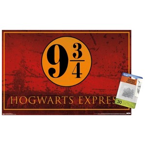 Trends International The Wizarding World: Harry Potter - Hogwarts Express 9 3/4 Unframed Wall Poster Prints - 1 of 4