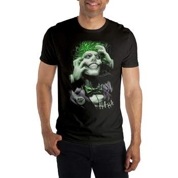 Black : Joker And Way T-shirt Batman Four Target Men\'s Batman Split Mirror