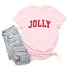 Jolly Varsity Arched Distressed - Women's Short Sleeve Graphic T-Shirt - 2 of 4