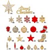 70 PCS Christmas Balls Ornaments Set Includes Christmas Stockings, Stars, Snowflakes for Xmas Tree Shatterproof Christmas Tree Decorations - 2 of 4