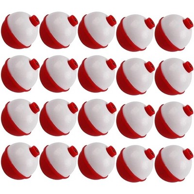 20pcs Fishing Float 25-50mm 5 Sizes Push Button Ultrasonic Round Buoy Floats Fishing Tackle Accessories 1.75 inches