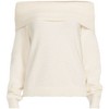 Lands' End Women's Eyelash Off Shoulder Sweater - 3 of 4