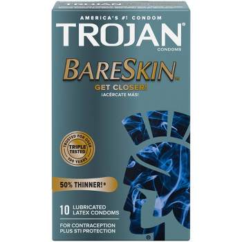 Trojan Bareskin Lubricated Condoms - 10ct