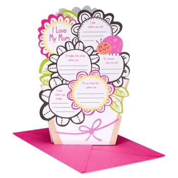 Mother's Day Card Writable Floral Bouquet