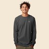 Dalix UFO Embroidered Cotton Classic Fit Long Sleeve Crewneck Tee Shirt Mens - 2 of 4