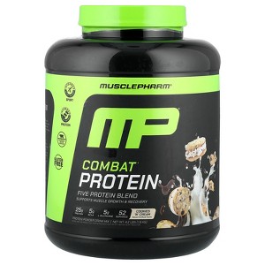 MusclePharm Combat Protein Powder, Cookies 'N' Cream, 4.2 lb (1,906 g) - 1 of 4