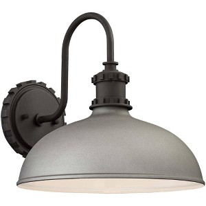 Minka Lavery Industrial Outdoor Barn Light Fixture Sand Silver Gooseneck Arm 11 3/4" for Post Exterior Deck House Porch Yard Patio - 1 of 1