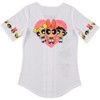 Ladies Powerpuff Girls Baseball Jersey - Powerpuff Mesh Button Down Baseball Jersey - Blossom Bubble and Buttercup Shirt - 2 of 4