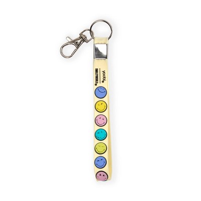 Yoobi SmileyWorld Wristlet Keychain Multicolor Smiley