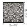 INSPIRE CHIC Women Zebra Printed Satin Large Square Silky Neck Scarves 1Pc - 3 of 4