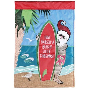 Dicksons Magnolia Garden Outdoor Flag Decoration For Garden, Yard, Or Walkway Standard 13 x 18, Weather Resistant Polyester, Have a Beachy Little - 1 of 2
