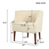 NicBex Accent Chair with Wood Legs and Button tufted,Club Chair for Bedroom,Reading Room - 3 of 4