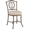 19.5" Emerson Metal Vanity Stool - Hillsdale Furniture - 2 of 4