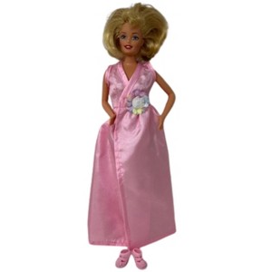 Doll Clothes Superstore Elegant Long Pink Sleeveless Gown for Barbie & 11.5" Fashion Dolls - 1 of 4