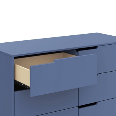 Hudson Cove Blue 48" GREENGUARD Certified Double Dresser with Drawers