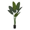 Syemin Artificial Plants Artificial Plant Bird of Paradise Tree Home Decor Fake Plants Faux Plants Indoor Outdoor Fall Decoration, Green, 32"*27"*44" - 2 of 4