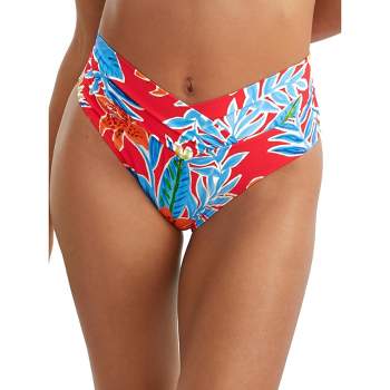 Sunsets Women's V-Front High-Waist Bikini Bottom