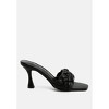 Woven Strap Spool Heel Women Sandals - 2 of 4