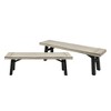Maggift Patio Seating Sets Outdoor, Featuring Unique Design, Ideal for Chats, Perfect for Gardens, Living Spaces, Beige, 63"*14.25"*17.75" - 2 of 4