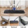 Racxily Two Sided Dust Mop Floor Cleaning System, MASTERTOP 360 Microfiber Mop with Stainless Steel Handle,Wet Dry Mop,Flat Flip Mops - 2 of 2