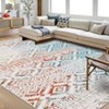 Machine Washable Area Rugs Ultra Thin Boho Vintage Geometric Throw Rugs Non Slip Foldable Floor Cover Stain Resistant Indoor Carpet - 2 of 4