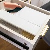 Martha Stewart 3pc Small, Medium & Large Plastic Storage Organizer Bins White Clear: Office Desk Organization Kit - 2 of 4