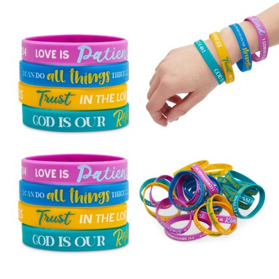 Pride Rubber Silicone Friendship Bracelet Wristband size Child or Teen 1 