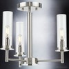 Urban Ambiance Luxury New Traditional Chandelier 14''H x 16''W,  Brushed Nickel Finish,  Griffith Collection, UHP3982 - 4 of 4