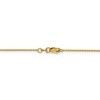 Black Bow Jewelry 1.15mm 14k Yellow Gold Diamond Cut Oval Open Cable Necklace Chain - 4 of 4