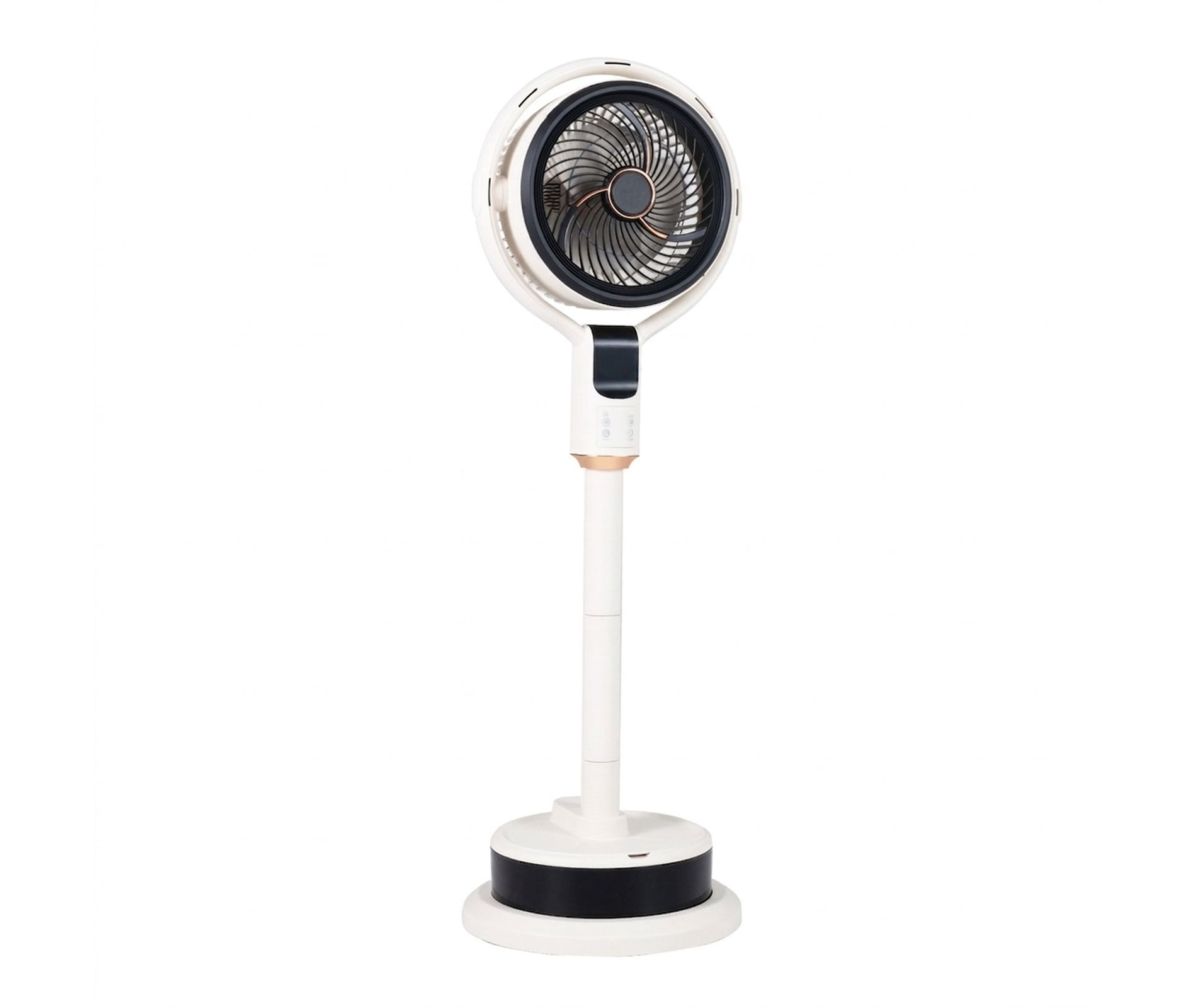 Outdoor Misting Pedestal Fan with 8 Speeds and Auto Oscillation, White
