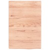 vidaXL Bathroom Countertop Light Brown 15.7"x23.6"x(0.8"-1.6") Treated Solid Wood - 3 of 4