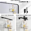 Attop Shower Hanging Rack, Bathroom Shower Storage Basket, Shampoo Holder, Over-the-Door Shower Rack with Hooks, 304 Stainless Steel Rust-Proof - 3 of 4
