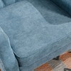 PAGED Button Tufted Upholstered Armchair Comfy Reading Chair with Vintage Brass Studs for Living Room, Reading Room - 4 of 4