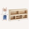 Toy Storage Organizer with 6 Cubes, Wooden Kids Bookshelf and Playhouse Cabinet, Toy Shelves for Boys and Girls, Storage Bookcase for Playroom - 3 of 4