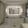 Apmir Super Bright Front & Back LED Lighted Anti-Fog Tempered Glass Bathroom/Vanity Mirror with ETL & 3-Year Warranty - 2 of 4
