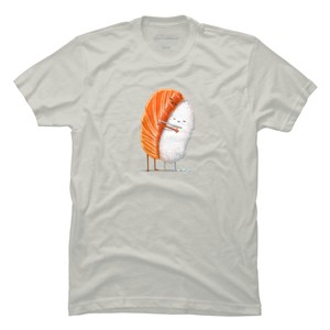 Men's Design By Humans Sushi Hug By andremullerdko T-Shirt - 1 of 3