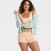 Women's Modal Blend Boy Shorts Underwear - Auden™ Heathered Oatmeal - 3 of 4