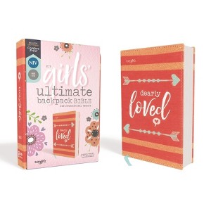 Niv, Girls' Ultimate Backpack Bible, Faithgirlz Edition, Compact, Flexcover, Coral, Red Letter Edition, Comfort Print - by  Zondervan (Paperback) - 1 of 1
