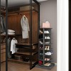 6-Tier Rotating Shoe Rack Tower Modern Free Standing Spinning Shoe Rack Round 360°Revolving Shoe Cabinet Storage Organizer - 3 of 4