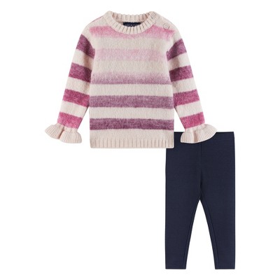 Andy & Evan  Infant  Girls Sweater & Legging Set