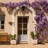 Metal Garden Arch Assemble Freely with 8 Styles Garden Arbor Trellis Climbing Plants Support Rose Arch Black - 2 of 4