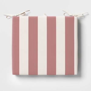 18"x20" Cabana Stripe Outdoor Chair Seat Cushion - Threshold™ - 1 of 4
